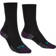 Dámské ponožky Bridgedale Hike LW MP Boot černá/fialová black/purple 016