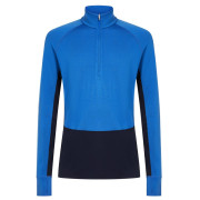 Чоловіча функціональна футболка Icebreaker Men Mer 260 ZoneKnit LS Half Zip синій Midnavy/Lazu/Cb