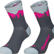 Шкарпетки Dynafit Traverse Mid Sk сірий/рожевий cinder PINK GLO/6070
