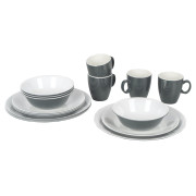 Набір посуду Bo-Camp Tableware Two tone - 16ks сірий Grey