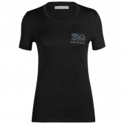 Жіноча футболка Icebreaker Women Tech Lite II SS Tee Mountain Lake чорний