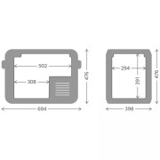 Компресорний холодильник Dometic CFX3 45l