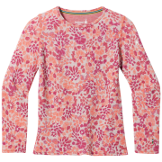 Дитяча функціональна футболка Smartwool Kids' Classic Thermal Merino Base Layer Crew рожевий FESTIVE FUCHSIA FLORAL