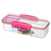 Svačinový box Sistema Snack Attack To Go růžová