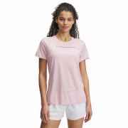Жіноча футболка Under Armour Tech PTH Graphic SSC рожевий Prime Pink / / Downpour Gray