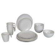 Sada nádobí Bo-Camp Tableware Stone bílá Natural