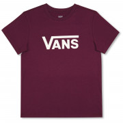 Жіноча футболка Vans Wm Drop V Ss Crew-B бордовий