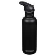 Пляшка з нержавіючої сталі Klean Kanteen Classic 27oz (w/Flip Seal Sport) чорний Black