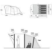 Сімейний намет на 4 особи Easy Camp Senja 4 Air