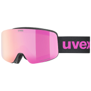 Лижна маска Uvex Pwdr FM чорний/рожевий black matt dl/pink-clear