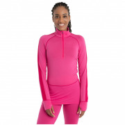 Жіноча функціональна футболка Icebreaker W ZoneKnit 260 LS Half Zip рожевий