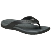Чоловічі шльопанці Crocs Coast Flip чорний/сірий Black/Slate Grey