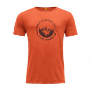 Чоловіча функціональна футболка Devold Leira Merino 130 Tee Man помаранчевий