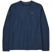 Чоловіча футболка Patagonia Forge Mark Responsibili Tee LS темно-синій