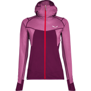 Dámská mikina Salewa Puez Hybrid PL W FZ fialová dark purple melange