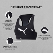 Спортивний бюстгальтер Puma Mid Impact 4Keeps Graphic Bra PM