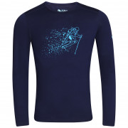 Чоловіча футболка Zulu Merino Skier 160 Long синій