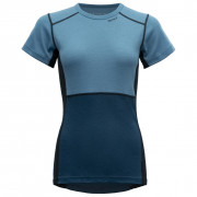 Жіноча функціональна футболка Devold Lauparen Merino 190 T-Shirt Wmn синій/темно-сірий