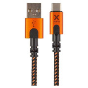 Кабель для зарядки і передачі даних Xtorm Xtreme USB to USB-C cable (1,5m) чорний Black/Orange