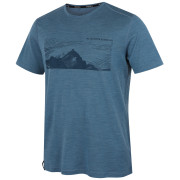 Чоловіча футболка MOOA Merino Lyolite Highlander 150 Short синій blue