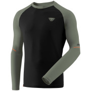 Чоловіча футболка Dynafit Alpine Pro M L/S Tee чорний/зелений 0913 - black out SAGE/5290