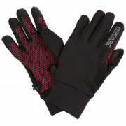 Дитячі рукавички Regatta Grippy Gloves II чорний/рожевий