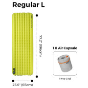 Надувний килимок Flextail TINY Sleeping Pad R03 AVS - Regular Long 196 cm