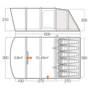Надувний намет Vango Capri 600XL