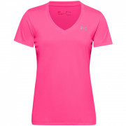 Жіноча функціональна футболка Under Armour Tech SSV - Solid růžová/šedá