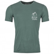 Чоловіча функціональна футболка Ortovox 120 Cool Tec Mtn Duo Ts M зелений/сірий