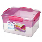 Контейнер для обіду Sistema Sistema Lunch Tube To Go 2,3L рожевий