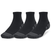 Набір шкарпеток Under Armour Performance Tech 3pk Qtr чорний Black / Black / Jet Gray