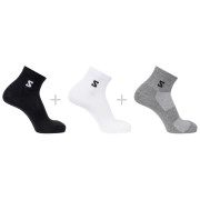 Шкарпетки Salomon Everyday Lite Quarter 3-Pack чорний/сірий Black / White / Frost Gray