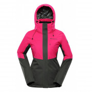Жіноча зимова куртка Alpine Pro Sardara 5 рожевий/зелений