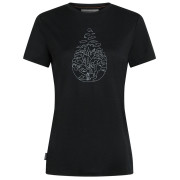 Жіноча футболка Icebreaker Women Merino 150 Tech Lite SS Tee Hike Path чорний Black