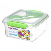 Svačinový box Sistema Lunch Plus To Go 1,2L světle zelená