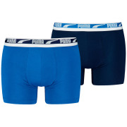 Чоловічі боксери Puma Everyday Multi Logo Boxers 2P синій/блакитний Blue Combo