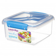 Svačinový box Sistema Lunch Plus To Go 1,2L světle modrá