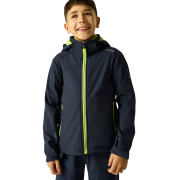 Дитяча софтшелова куртка Regatta Haydenbury Navy (Wild Lime)