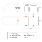 Приставний намет Vango Tailgate Hub Low