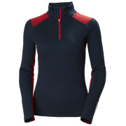 Жіноча функціональна футболка Helly Hansen W Lifa Merino Midweight 1/2 Zip синій