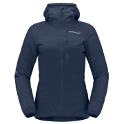 Жіноча куртка Norrona falketind aero60 Zip Hood темно-синій Indigo Night