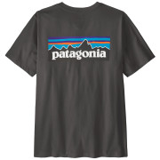 Чоловіча футболка Patagonia P-6 Logo T-Shirt чорний Ink Black