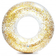 Надувний круг Intex Sparkling Glitter Tube 56274NP золотий