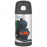 Dětská termoska Thermos Funtainer - vlak černá Vlak