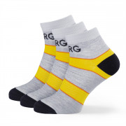 Чоловічі шкарпетки Warg Trail Low Wool 3-pack сірий/жовтий