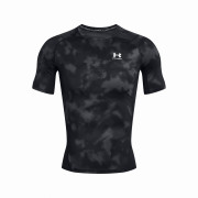 Чоловіча функціональна футболка Under Armour HG Armour Printed SS чорний/сірий