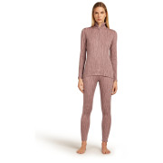 Жіноча функціональна футболка Icebreaker Women Merino 260 Tech Vertex LS Half Zip Delta Lines AOP