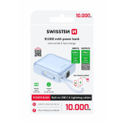 Павербанк Swissten Space 10000 mAh USB-C + Lightning синій modrá