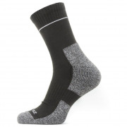 Ponožky Sealskinz Solo QuickDry Ankle černá/šedá Black / Grey